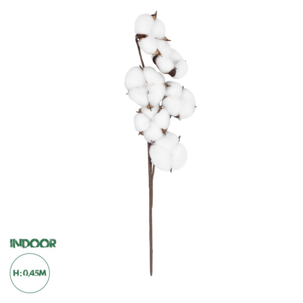 GloboStar® Artificial Garden COTTON BRANCH 20558 Τεχνητό Διακοσμητικό Κλαδί βαμβάκι Υ45cm | 3,61 €