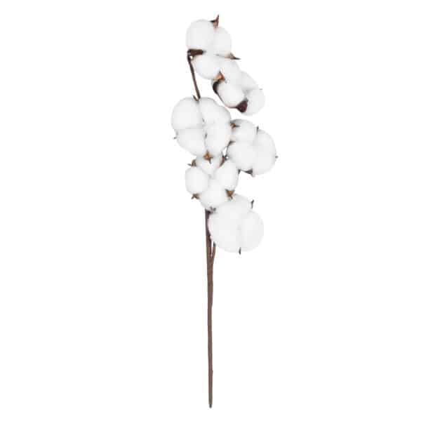 GloboStar® Artificial Garden COTTON BRANCH 20558 Τεχνητό Διακοσμητικό Κλαδί βαμβάκι Υ45cm | 3,61 €