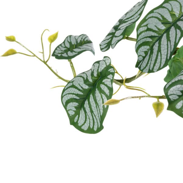 GloboStar® Artificial Garden HANGING ALOCASIA 20601 Τεχνητό Διακοσμητικό Κρεμαστό Φυτό Αλοκάσια Μ28 x Π27 x Υ50cm | 10,14 €