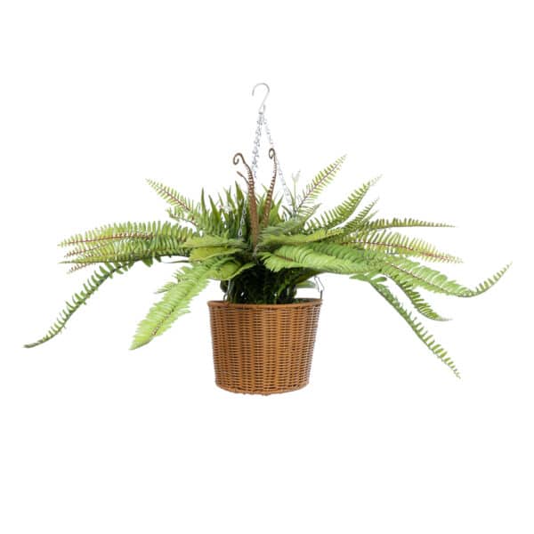 GloboStar® Artificial Garden FERN HANGING BOUQUET PLANT 20629 Τεχνητό Κρεμαστό Διακοσμητικό Φυτό Φτέρης Y56cm | 133,28 €