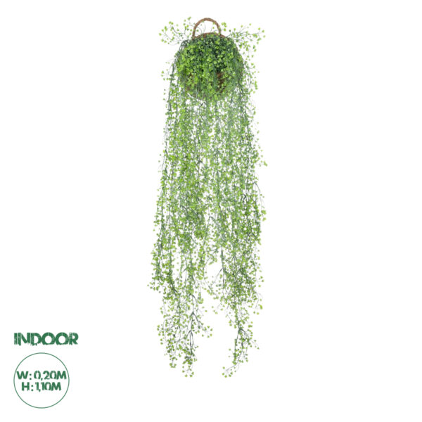 GloboStar® Artificial Garden GOLDEN BELL WILLOW 1 HANGING PLANT 20630 Κρεμαστό Τεχνητό Διακοσμητικό Φυτό Ιτίας Y110cm | 81,19 €