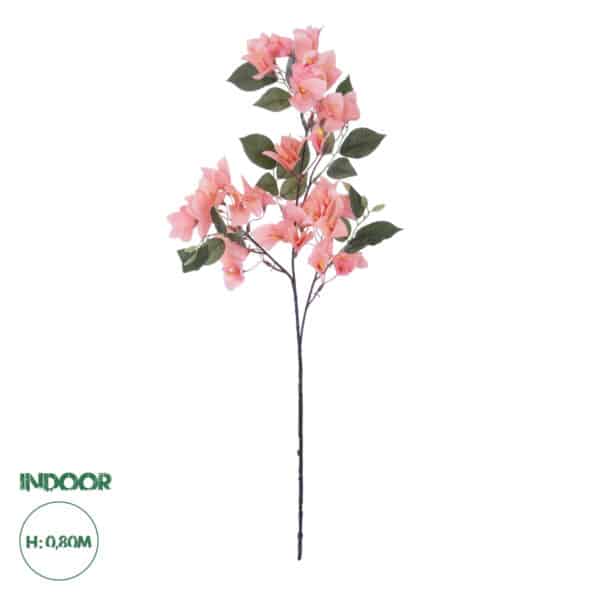 GloboStar® Artificial Garden BOUGAUVILLEA BRANCH 20647 Τεχνητό Διακοσμητικό Κλαδί Μπουκανβίλιας Ροζ - Πορτοκαλί Y80cm | 4,72 €