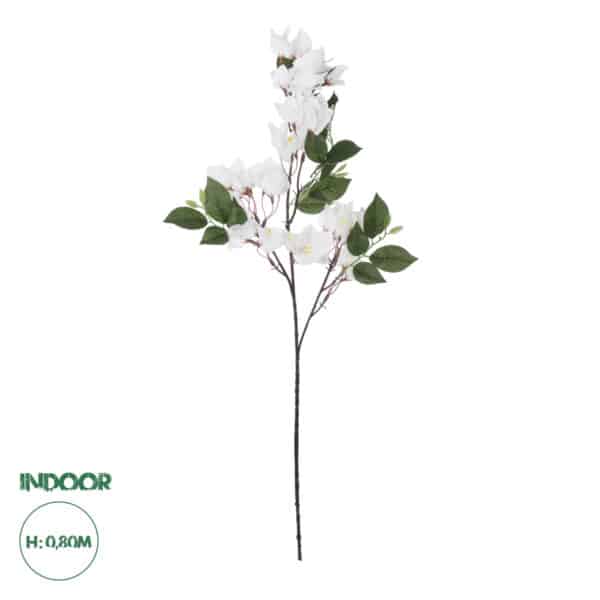 GloboStar® Artificial Garden BOUGAUVILLEA BRANCH 20648 Τεχνητό Διακοσμητικό Κλαδί Μπουκανβίλιας Λευκή Y80cm | 4,72 €