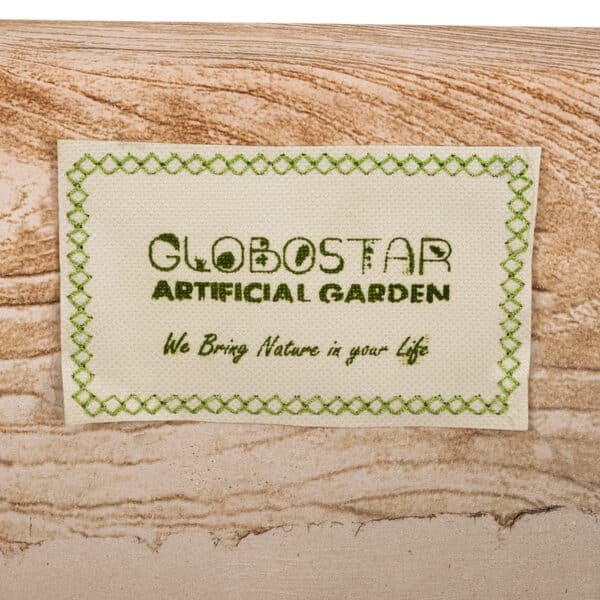 GloboStar® Artificial Garden TOSCANE 20749 Επιδαπέδιο Πολυεστερικό Τσιμεντένιο Κασπώ Γλάστρα - Flower Pot Γκρι με Καφέ Μ110 x Π30 x Υ61cm | 328,85 €