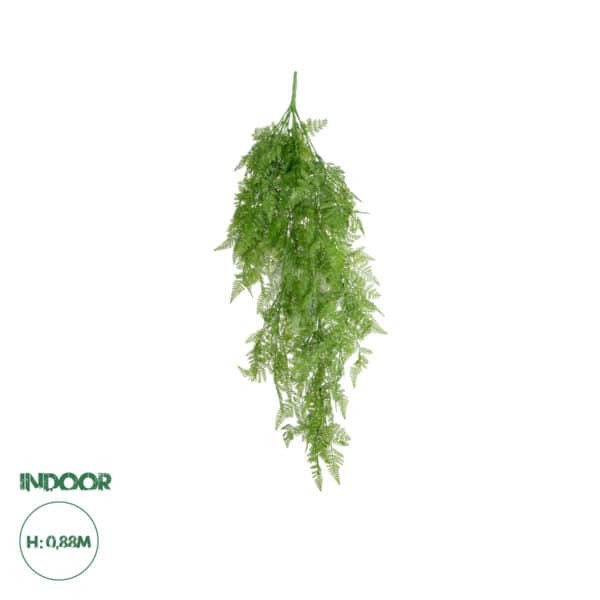 GloboStar® Artificial Garden HANGING FERN 20804 Τεχνητό Διακοσμητικό Κρεμαστό Φυτό Φτέρη Μ40 x Π20 x Υ88cm | 8,85 €