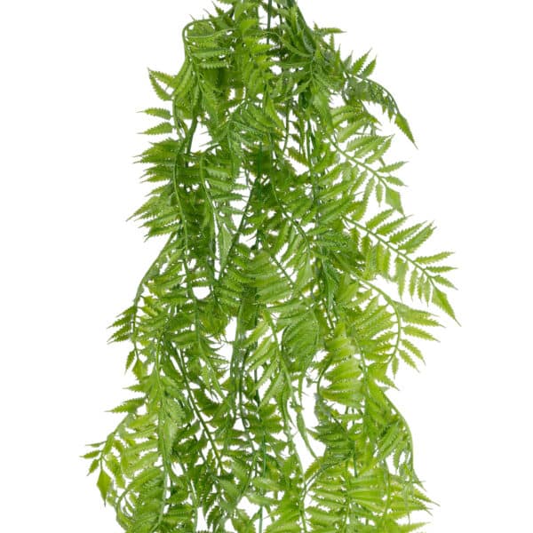 GloboStar® Artificial Garden HANGING FERN 20853 Τεχνητό Διακοσμητικό Κρεμαστό Φυτό Φτέρη Μ30 x Π14 x Υ85cm | 8,74 €