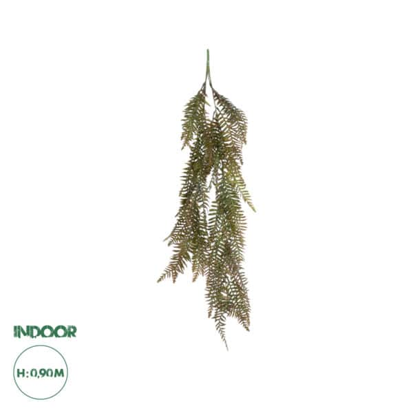 GloboStar® Artificial Garden HANGING FERN 20860 Τεχνητό Διακοσμητικό Κρεμαστό Φυτό Φτέρη Μ28 x Π15 x Υ90cm | 7,92 €