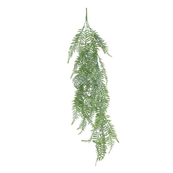 GloboStar® Artificial Garden HANGING FERN 20863 Τεχνητό Διακοσμητικό Κρεμαστό Φυτό Φτέρη Μ28 x Π15 x Υ90cm | 7,92 €