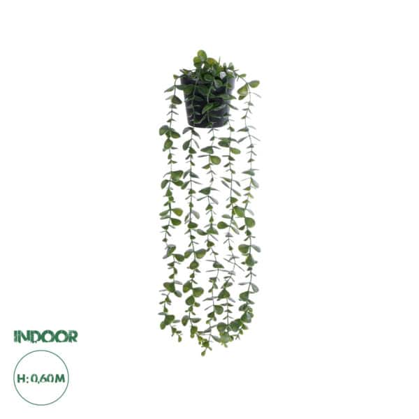 GloboStar® Artificial Garden HANGING EUCALYPTUS LEAF 20884 - Τεχνητό Κρεμαστό Διακοσμητικό Φυτό Φύλλα Ευκάλυπτου Φ17 x Y60cm | 4,73 €