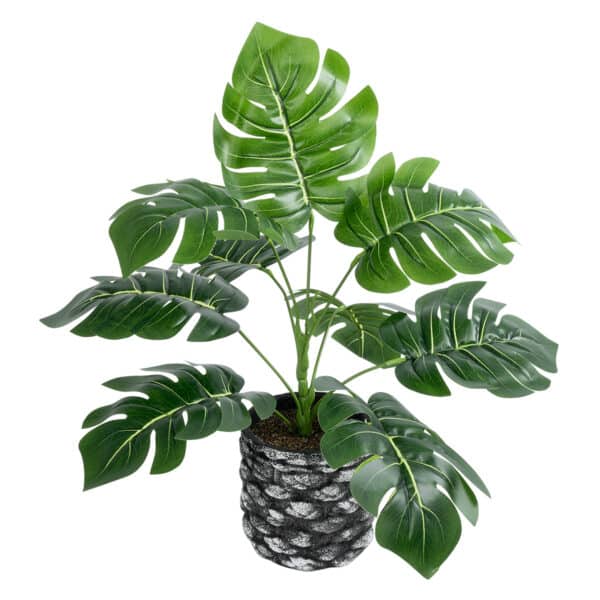 GloboStar® Artificial Garden MONSTERA 20893 Τεχνητό Διακοσμητικό Φυτό Μονστέρα Φ40 x Υ33cm | 9,41 €