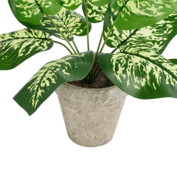 GloboStar® Artificial Garden DIEFFENBACHIA POTTED PLANT 20897 Διακοσμητικό Φυτό Διεφενμπάχια Φ40 x Υ33cm | 8,46 €