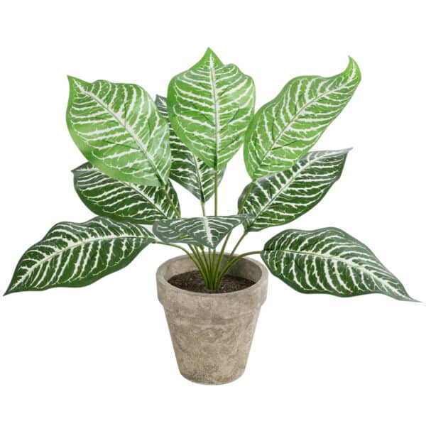 GloboStar® Artificial Garden ZEBRA POTTED PLANT 20898 Διακοσμητικό Φυτό Ζέμπρα Φ40 x Υ33cm | 8,46 €