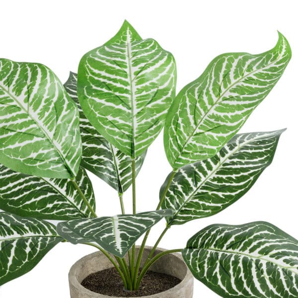 GloboStar® Artificial Garden ZEBRA POTTED PLANT 20898 Διακοσμητικό Φυτό Ζέμπρα Φ40 x Υ33cm | 8,46 €