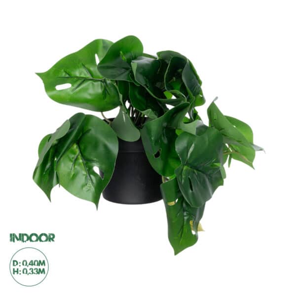 GloboStar® Artificial Garden MONSTERA PLANT 20945 - Διακοσμητικό Φυτό Μονστέρα Φ40 x Υ33cm | 6,63 €