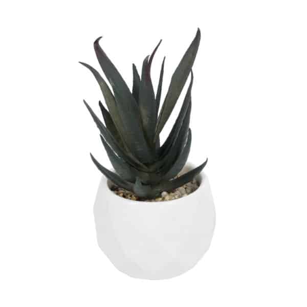 GloboStar® Artificial Garden SUCCULENT ALOE POTTED PLANT 20978 Διακοσμητικό Φυτό Αλόης Φ7 x Υ14cm | 4,88 €