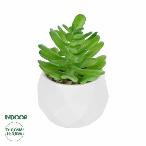 GloboStar® Artificial Garden SUCCULENT CRASSULA POTTED PLANT 20986 Διακοσμητικό Φυτό Κρασούλα Φ6 x Υ10cm | 5,27 €