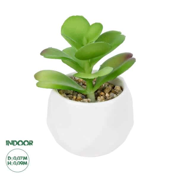 GloboStar® Artificial Garden SUCCULENT KALANCHOE POTTED PLANT 20995 Διακοσμητικό Φυτό Καλαχόη Φ8 x Υ10cm | 4,88 €