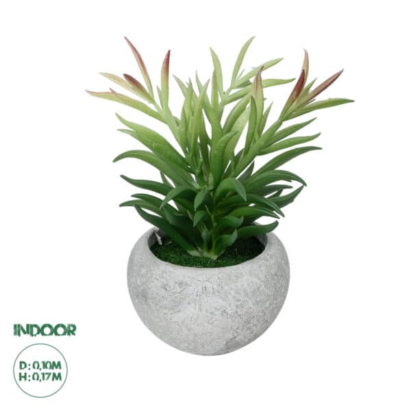 GloboStar® Artificial Garden SUCCULENT CRASSULA POTTED PLANT 21038 Διακοσμητικό Φυτό Κρασούλα Φ10 x Υ17cm | 7,43 €