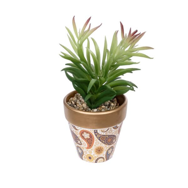 GloboStar® Artificial Garden SUCCULENT CRASSULA POTTED PLANT 21046 Διακοσμητικό Φυτό Κρασούλα Φ12 x Υ20cm | 11,54 €