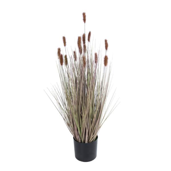 GloboStar® Artificial Garden BROWN LAGURUS 21099 Διακοσμητικό Φυτό Καφέ Λαγοουρά Υ70cm | 59,97 €