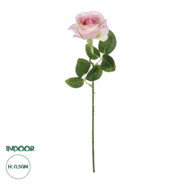 GloboStar® Artificial Garden LIGHT PINK ROSE BRANCH 21137 Τεχνητό Διακοσμητικό Κλαδί Ανοιχτό ΡοζΤριαντάφυλλο Y50cm | 1,59 €