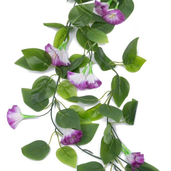 GloboStar® Artificial Garden MORNING GLORY GARLAND 21152 Τεχνητή Διακοσμητική Γυρλάντα Ορτανσίας Φ20 x Υ230cm Σετ 2 τεμαχίων | 14,69 €