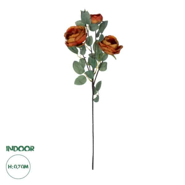 GloboStar® Artificial Garden CORAL RED CLIMBING ROSE BRANCH 21187 Τεχνητό Διακοσμητικό Κλαδί Τριαντάφυλλο Κοραλί Y70cm | 4,52 €