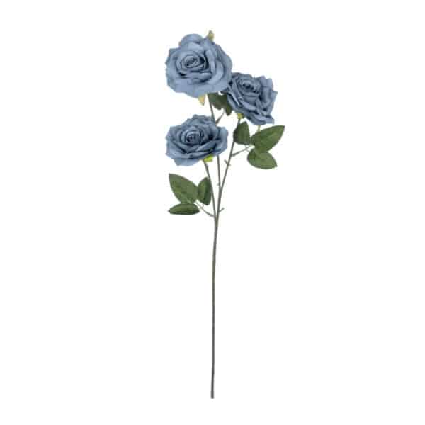 GloboStar® Artificial Garden GREY BLUE CLIMBING ROSE BRANCH 21188 Τεχνητό Διακοσμητικό Κλαδί Τριαντάφυλλο Γκρί Μπλέ Y66cm | 3,41 €