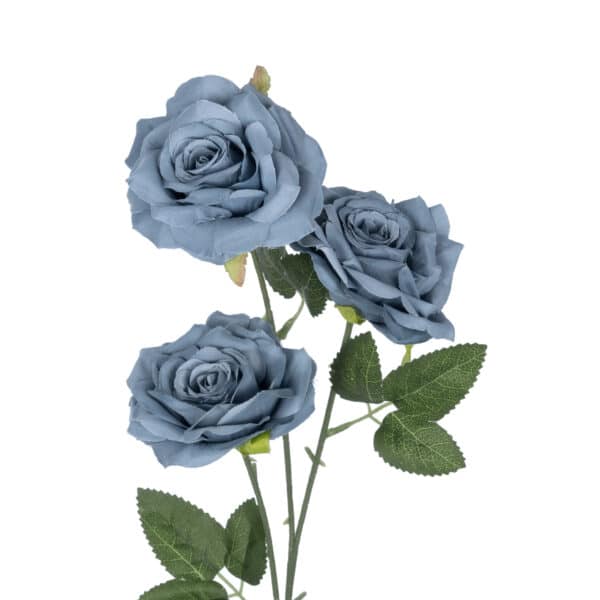 GloboStar® Artificial Garden GREY BLUE CLIMBING ROSE BRANCH 21188 Τεχνητό Διακοσμητικό Κλαδί Τριαντάφυλλο Γκρί Μπλέ Y66cm | 3,41 €