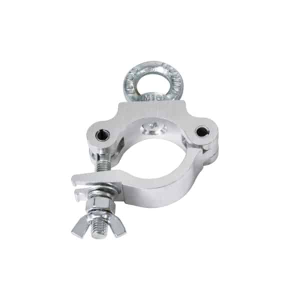 GloboStar® CLAMPS 51186 Επαγγελματικός Γάντζος Hook Αλουμινίου Ύψηλης Αντοχής για Κρέμαση, Στήριξη & Τοποθέτηση Προϊόντων Stage σε Τράσες - Μ16 x Π12 x Υ3cm - Χρώμιο | 13,55 €