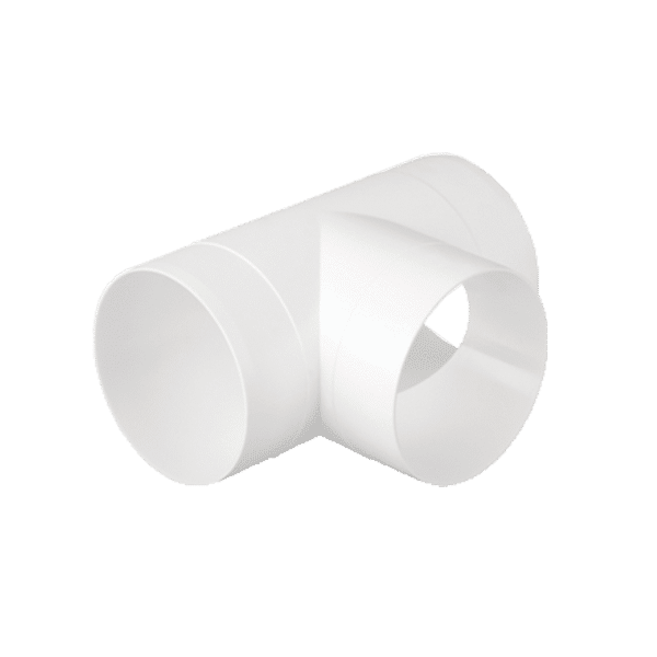 EL02-472 PVC T-JOINT FOR ROUND DUCTS D125MM