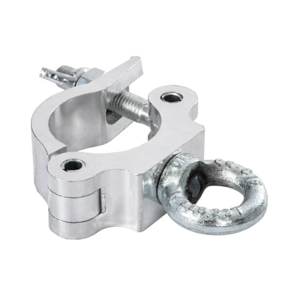 GloboStar® CLAMPS 51186 Επαγγελματικός Γάντζος Hook Αλουμινίου Ύψηλης Αντοχής για Κρέμαση, Στήριξη & Τοποθέτηση Προϊόντων Stage σε Τράσες - Μ16 x Π12 x Υ3cm - Χρώμιο | 13,55 €