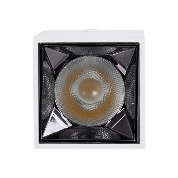 GloboStar® LUMINAR SUPERIOR 60322 Επιφανειακό LED Spot Downlight TrimLess 3W 420lm 36° AC 220-240V IP20 Μ4.2 x Π4.2 x Υ6.6cm - Λευκό με Κάτοπτρο Χρωμίου - Φυσικό Λευκό 4500K - Bridgelux High Lumen Chip Gen2 - TÜV Certified Driver - 5 Years Warranty | 15,67 €