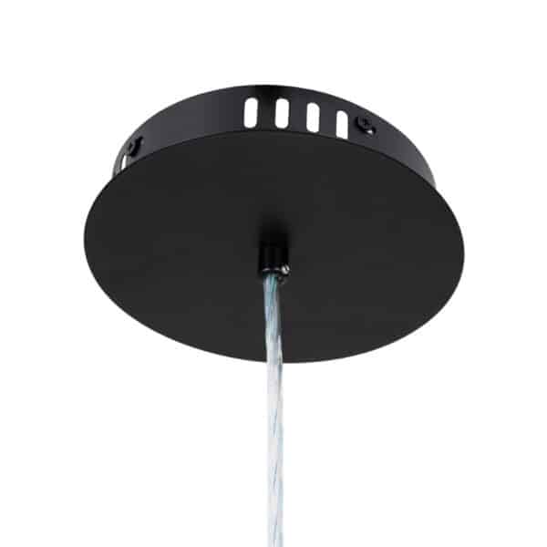 GloboStar® ACRYLICA 60975 Κρεμαστό Φωτιστικό Οροφής Design LED CCT 20W 2240lm 360° AC 220-240V - Εναλλαγή Φωτισμού μέσω Διακόπτη On/Off All In One Ψυχρό 6000k+Φυσικό 4500k+Θερμό 2700k Φ60cm - Μαύρο με Διάφανο Laser Designed Plexiglass - 3 Years Warranty | 129,36 €