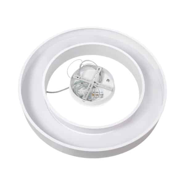 GloboStar® RA 61195 Κρεμαστό Φωτιστικό Δαχτυλίδι-Κύκλος LED CCT 67W 7370lm 120° AC 220-240V - Εναλλαγή Φωτισμού μέσω Τηλεχειριστηρίου All In One Ψυχρό 6000k+Φυσικό 4500k+Θερμό 2700k Dimmable Φ60cm - Λευκό - 3 Years Warranty | 97,00 €