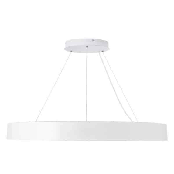 GloboStar® RA 61197 Κρεμαστό Φωτιστικό Δαχτυλίδι-Κύκλος LED CCT 75W 8250lm 120° AC 220-240V - Εναλλαγή Φωτισμού μέσω Τηλεχειριστηρίου All In One Ψυχρό 6000k+Φυσικό 4500k+Θερμό 2700k Dimmable Φ80cm - Λευκό - 3 Years Warranty | 146,17 €