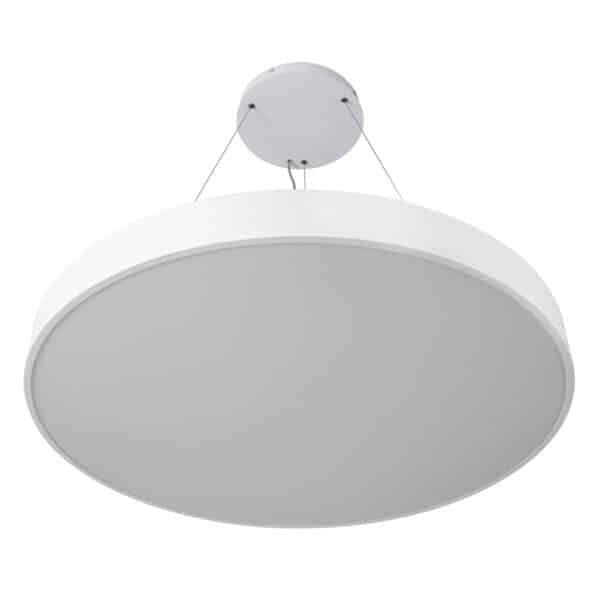 GloboStar® BURTON 61205-S Πλαφονιέρα Οροφής LED CCT 100W 11020lm 120° AC 220-240V - Εναλλαγή Φωτισμού μέσω Τηλεχειριστηρίου All In One Ψυχρό 6000k+Φυσικό 4500k+Θερμό 2700k Dimmable Φ80cm - Λευκό - 3 Years Warranty | 142,26 €