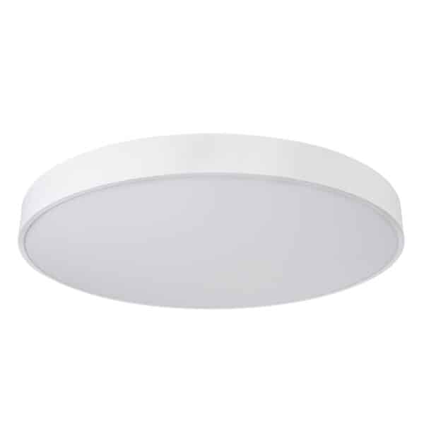 GloboStar® BURTON 61205-P Κρεμαστή Πλαφονιέρα Οροφής LED CCT 100W 11020lm 120° AC 220-240V - Εναλλαγή Φωτισμού μέσω Τηλεχειριστηρίου All In One Ψυχρό 6000k+Φυσικό 4500k+Θερμό 2700k Dimmable Φ80cm - Λευκό - 3 Years Warranty | 142,26 €