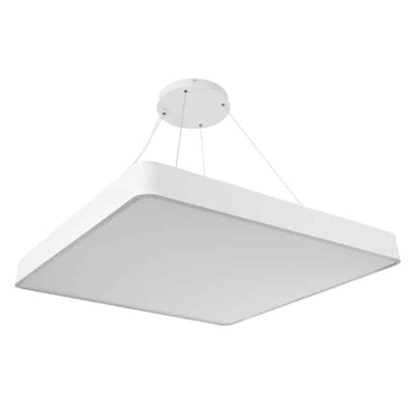 GloboStar® KAMALA 61211-S Πλαφονιέρα Οροφής LED CCT 100W 11020lm 120° AC 220-240V - Εναλλαγή Φωτισμού μέσω Τηλεχειριστηρίου All In One Ψυχρό 6000k+Φυσικό 4500k+Θερμό 2700k Dimmable Μ80 x Π80 x Υ8cm - Λευκό - 3 Years Warranty | 147,93 €