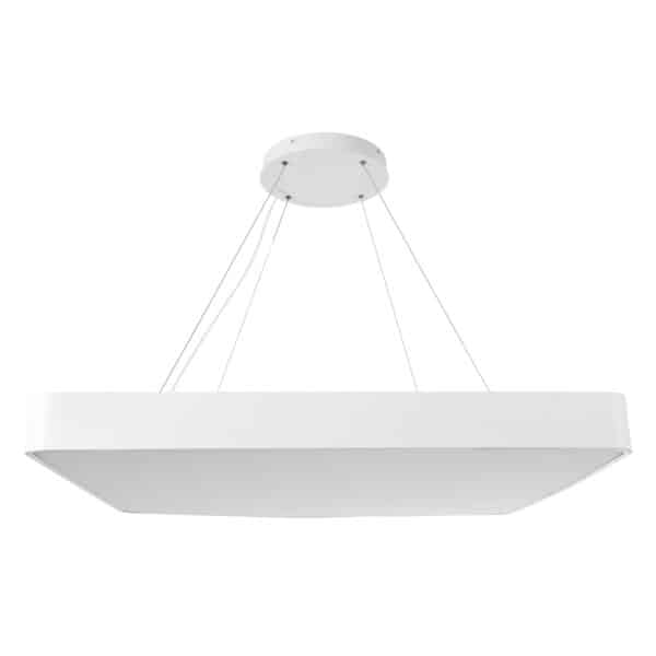 GloboStar® KAMALA 61211-S Πλαφονιέρα Οροφής LED CCT 100W 11020lm 120° AC 220-240V - Εναλλαγή Φωτισμού μέσω Τηλεχειριστηρίου All In One Ψυχρό 6000k+Φυσικό 4500k+Θερμό 2700k Dimmable Μ80 x Π80 x Υ8cm - Λευκό - 3 Years Warranty | 147,93 €