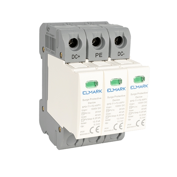 ΑΝΤΙΚΕΡΑΥΝΙΚΑ T1+T2 3P SPD DC 1500V 12.5kA