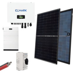 HYBR. SOLAR SYSTEM 3P/20kW 430W PANELS WITH BATT.