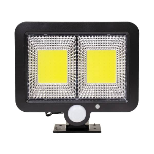 GloboStar® 71461 Αυτόνομος Ηλιακός Προβολέας LED 108 2 x COB 25W 1400lm με Ενσωματωμένη Μπαταρία 2400mAh - Φωτοβολταϊκό Πάνελ με Αισθητήρα Ημέρας-Νύχτας - PIR Αισθητήρα Κίνησης Αδιάβροχο IP65 Ψυχρό Λευκό 6000K | 17,64 €