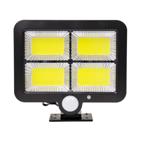 GloboStar® 71462 Αυτόνομος Ηλιακός Προβολέας LED 128 4 x COB 30W 1600lm με Ενσωματωμένη Μπαταρία 2400mAh - Φωτοβολταϊκό Πάνελ με Αισθητήρα Ημέρας-Νύχτας - PIR Αισθητήρα Κίνησης Αδιάβροχο IP65 Ψυχρό Λευκό 6000K | 18,67 €