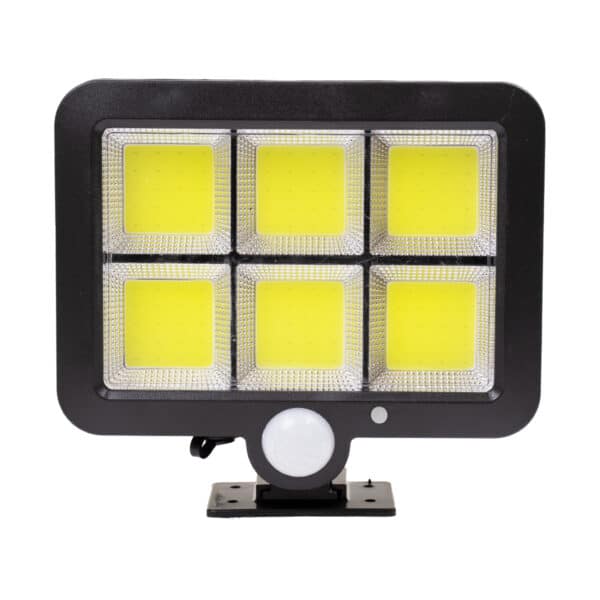 GloboStar® 71463 Αυτόνομος Ηλιακός Προβολέας LED 120 6 x COB 35W 1800lm με Ενσωματωμένη Μπαταρία 2400mAh - Φωτοβολταϊκό Πάνελ με Αισθητήρα Ημέρας-Νύχτας - PIR Αισθητήρα Κίνησης Αδιάβροχο IP65 Ψυχρό Λευκό 6000K | 19,72 €