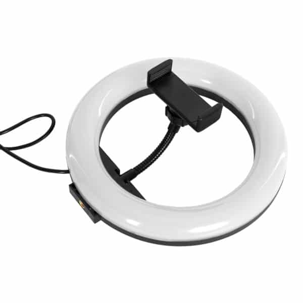 GloboStar® 75800 Professional Digital Ring Light Φ20cm LED SMD 20W 2000lm 180° DC 5V με Καλώδιο Τροφοδοσίας USB - Ενσωματωμένο Χειριστήριο Εναλλαγής Χρωμάτων & 1 Βάση Τηλεφώνου - Πολύχρωμο RGBW+WW Dimmable | 17,63 €