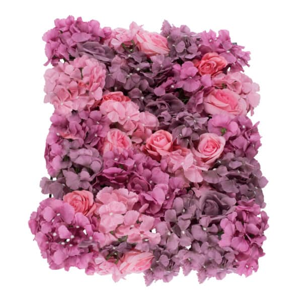 GloboStar® Artificial Garden ROSES STORY PURPLE 78336 Τεχνητό Διακοσμητικό Πάνελ Λουλουδιών - Κάθετος Κήπος σύνθεση Αμβροσία Μ60 x Π40 x Υ6cm | 23,17 €