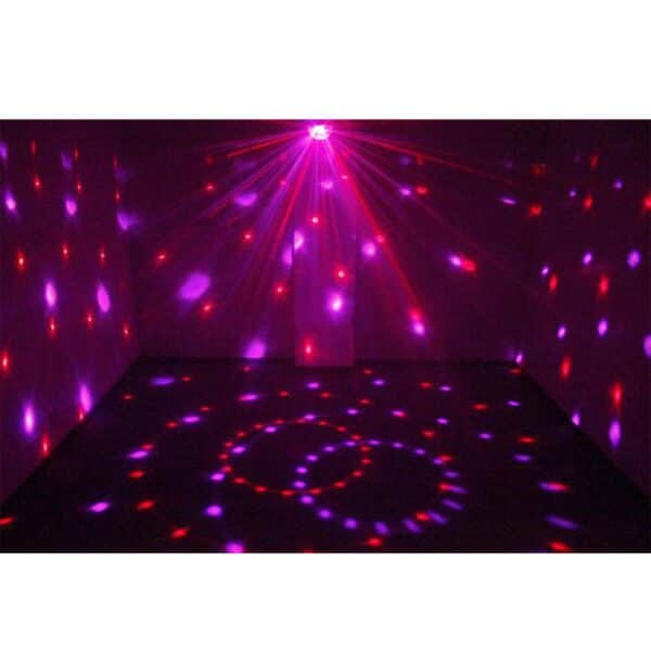 GloboStar® 79601-1 LED Party Disco Μπάλα με Περιστρεφόμενα Φωτορυθμικά Εφέ Πολύχρωμη RGB 15W με Sound Control Activated Εφέ και με Ασύρματο Χειριστήριο AC 230V IP20 Μ11 x Π8.6 x Υ13cm | 14,86 €