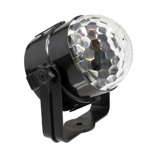 GloboStar® 79601-1 LED Party Disco Μπάλα με Περιστρεφόμενα Φωτορυθμικά Εφέ Πολύχρωμη RGB 15W με Sound Control Activated Εφέ και με Ασύρματο Χειριστήριο AC 230V IP20 Μ11 x Π8.6 x Υ13cm | 14,86 €