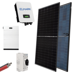 HYBR. SOLAR SYSTEM 3P/10kW 580W PANELS WITH BATT.